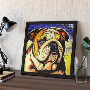 Lámina de Perro Bulldog Francés Pop Art C