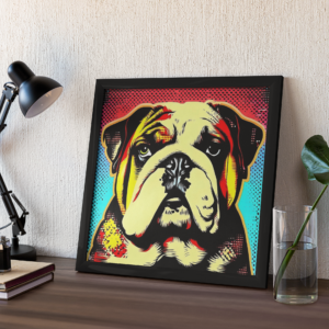 láminas de perro bulldog francés estilo pop art B